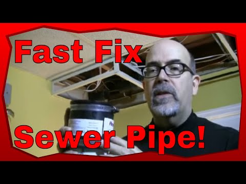 how to patch cast iron pipe