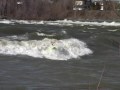 Surfing Chambly Wave on Richelieu River