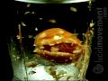 Tomato in a blender at high-speed / slow motion
