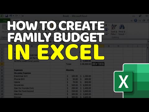 how to budget with excel