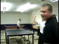 Dean Myer and Doug Dagestad playing ping pong