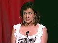 Stephanie March presents Mariska Hargitay of Law and Order: SVU with the 2009 Gracie Award for Outstanding Female Lead - Drama Series.