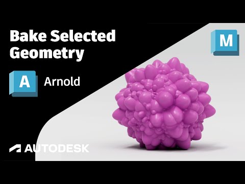 Arnold Tutorial – Bake Selected Geometry in Maya (GPU) | ARNOLD RENDERING