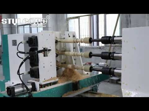Automatic 3 Axis Wood Lathe Machine for Commercial Use