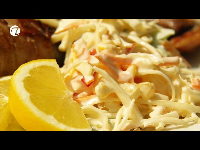 Bunter Weißkraut - Möhren - Paprika Salat | Joghurt Mayonnaise Dressing | Topfgucker-TV