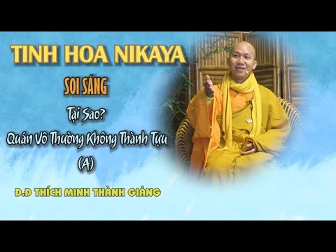 Tinh Hoa NIKAYA - Soi Sáng - Tại Sao Quán Vô Thường Không Thành Tựu A