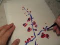 Chinesische Malerei einer Pflaumenblüte Chinesische Malerei einer Pflaumenblüte