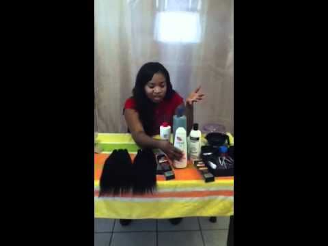 how to dye processed hair extensions