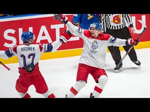 Jakub Vrana scores twice in Team Czech Republic’s 5-2 win vs. Team Sweden - IIHF World Championship
