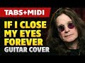 Ozzy Osbourne (ft. Lita Ford) - If I Close My Eyes Forever (Guitar Cover and Midi)
