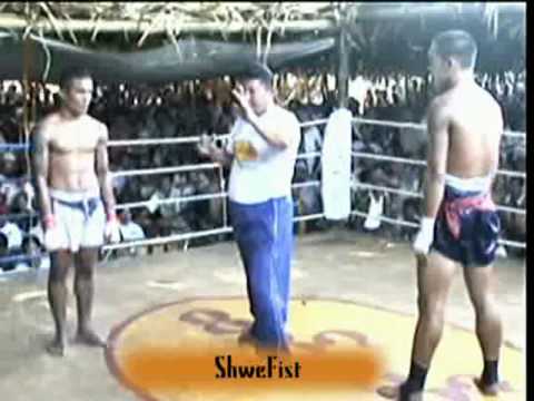 Myanmar lethwei, Tway McShawn vs Yang Gyi Aung, 2/2
