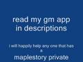 new maplestory private server gm app