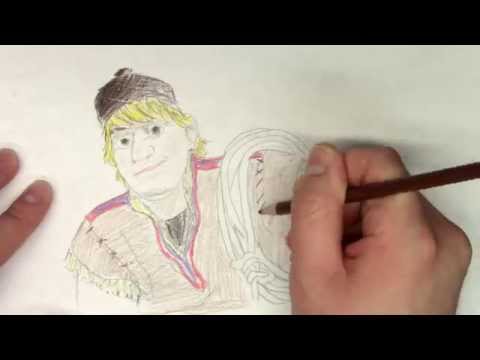 how to draw kristoff