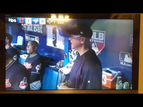 Indians Manager Terry Francona Flips TBS' Off Dugout Camera