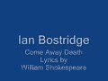 Ian Bostridge- Come Away Death