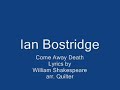 Ian Bostridge- Come Away Death
