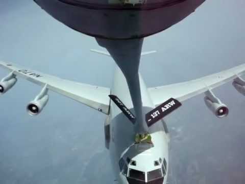 tanker - More info: http://www.nycaviation.com/2012/10/video-awacs-jet-nearly-crashes-into-tanker-during-fueling-attempt/ A NATO E-3 Sentry nearly collides with a US ...