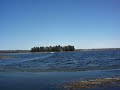Snowmobile water skip