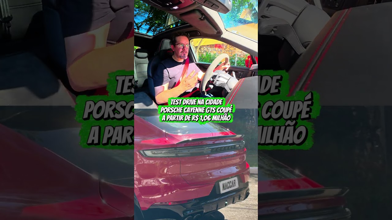 O CONFORTO NA CIDADE: Como é dirigir o Porsche Cayenne GTS Coupé no dia a dia? 🚙✨