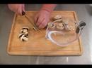 How to Make Neopolitan Vegetarian Lasagna : Cutting Mushrooms: Neopolitan Vegetarian Lasagna