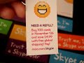 Arrivate le Moo Skype Mini Cards