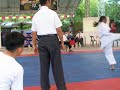 GIRLS -12 YRS. OLD KUMITE (SEMI-FINAL): MIYUKI TACAY (DVO. VS. CHERRYMAR TUTICA (MISOR)