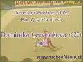 Dominika Cervenkova Deventer Masters 2005 ball