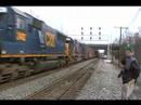 CSX Q-439 Heading WB With A Cool Engineer And Nice Power