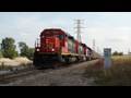 Hoosier State Rail Series: NS and CN At Front St. Whiting, IN. 9-19-09.