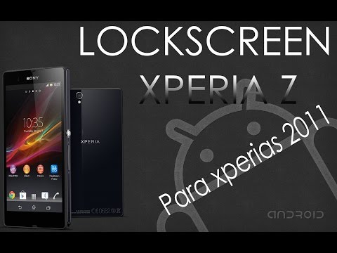 how to set lock screen on xperia z