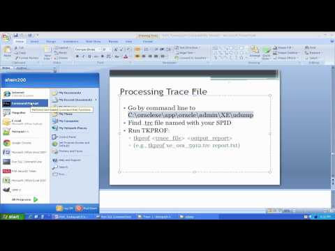 how to enable sql trace in oracle