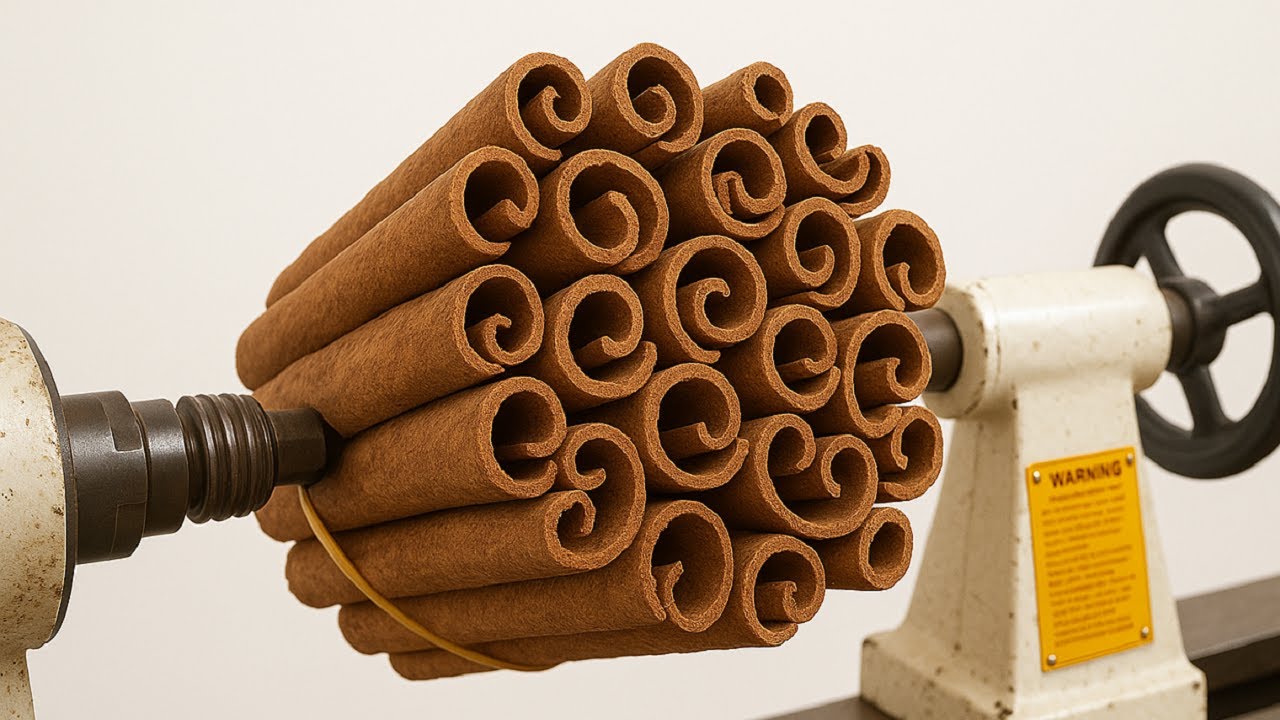 Woodturning Crazy – Turn Spices Into Masterpieces – Art Ideas From Those Rolled Cinnamon Bark Pieces