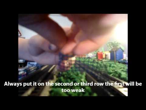 how to make n gauge fencing