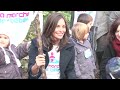 pour la deuxi�me ann�e cons�cutive, in�s sastre, marraine de la fondation premup soutient la marche des b�b�s.