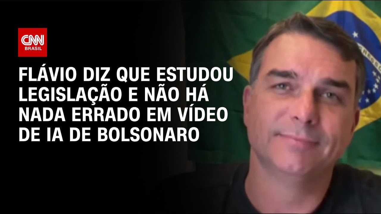 Flávio: Bolsonaro não sabia do vídeo de IA na convenção | LIVE CNN