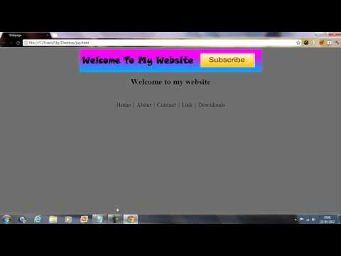how to create html page