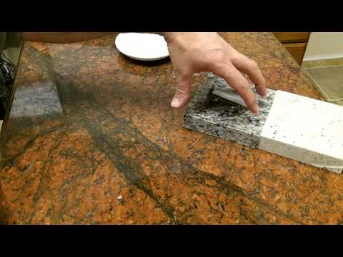 how to repair a chip in quartz countertop