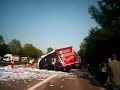 Autobahn crash Deutschland A1 am 25.04.07