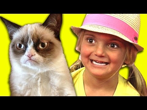 KIDS REACT TO GRUMPY CAT
