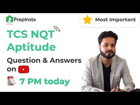 (Most Important) TCS NQT Aptitude Questions and Answers