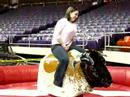 Skip Riding Bull