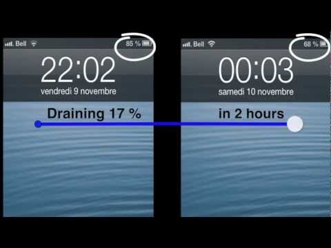 how to quickly drain iphone battery