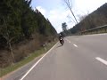 Motorcrash in bocht Ardennen