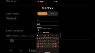 How to Sign Up on Glimsp