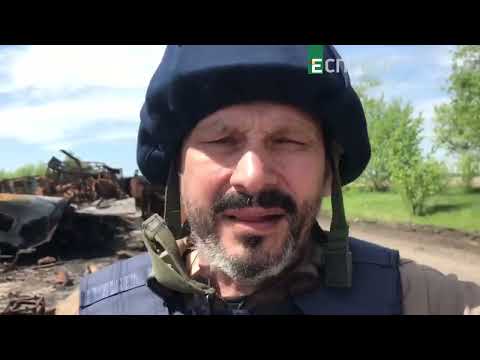 Zniszczona kilku kilometrowa Rosyjska kolumna pod Charkowem.