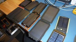 USB Solar Power Banks Tested