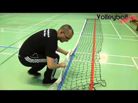 Volleyballnetz reparieren - Spannseil einfach einfädeln