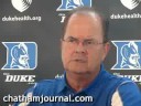 Football Coach David Cutcliffe at Duke Media Day