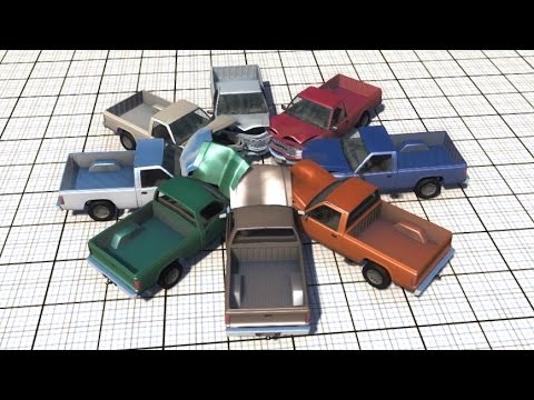 8 Way Car Crash - BeamNG.drive