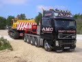 heavy haulage wide load convoi big dump trucks excavators